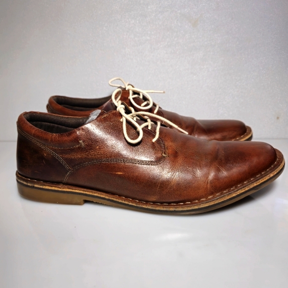 Steve Madden Brown Harpoon Oxford Wood Men's Size 12 - Picture 2 of 16